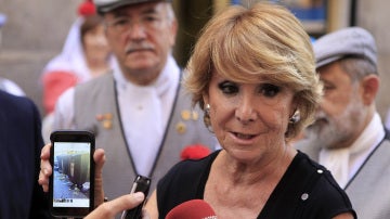 La presidenta y portavoz del grupo municipal del PP en el Ayuntamiento de Madrid, Esperanza Aguirre