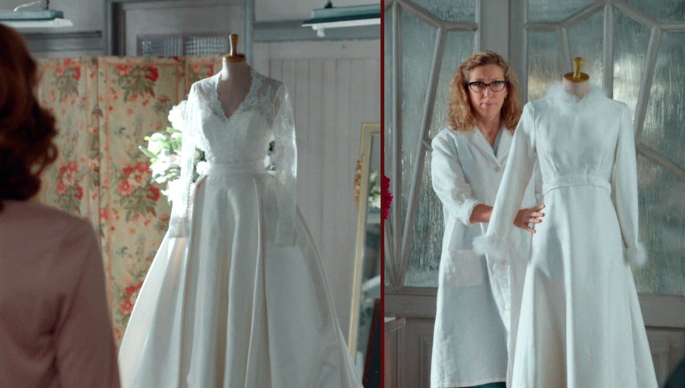 cristina se emociona al descubrir su vestido de novia | antena 3 tv