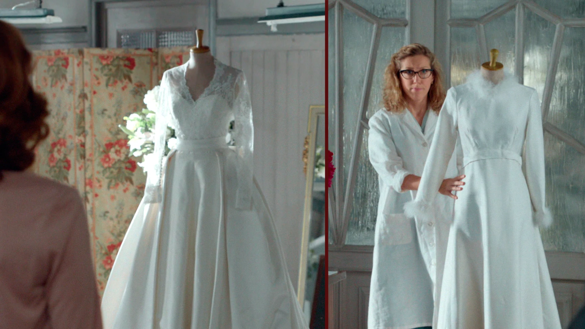 Cristina se emociona al descubrir su vestido de novia definitivo