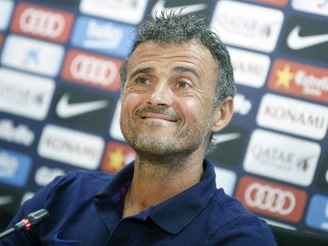 Luis Enrique, en rueda de prensa