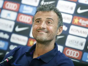 Luis Enrique, en rueda de prensa Luis Enrique, en rueda de prensa