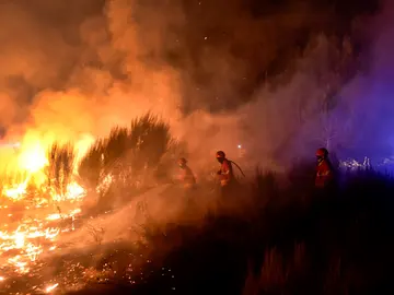 Portugal se enfrenta a una oleada de incendios cuyos daños no se pueden cuantificar aún Portugal se enfrenta a una oleada de incendios cuyos daños no se pueden cuantificar aún