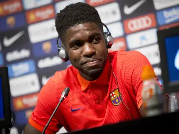 Samuel Umtiti sorprende con unas palabras en catalán Samuel Umtiti sorprende con unas palabras en catalán