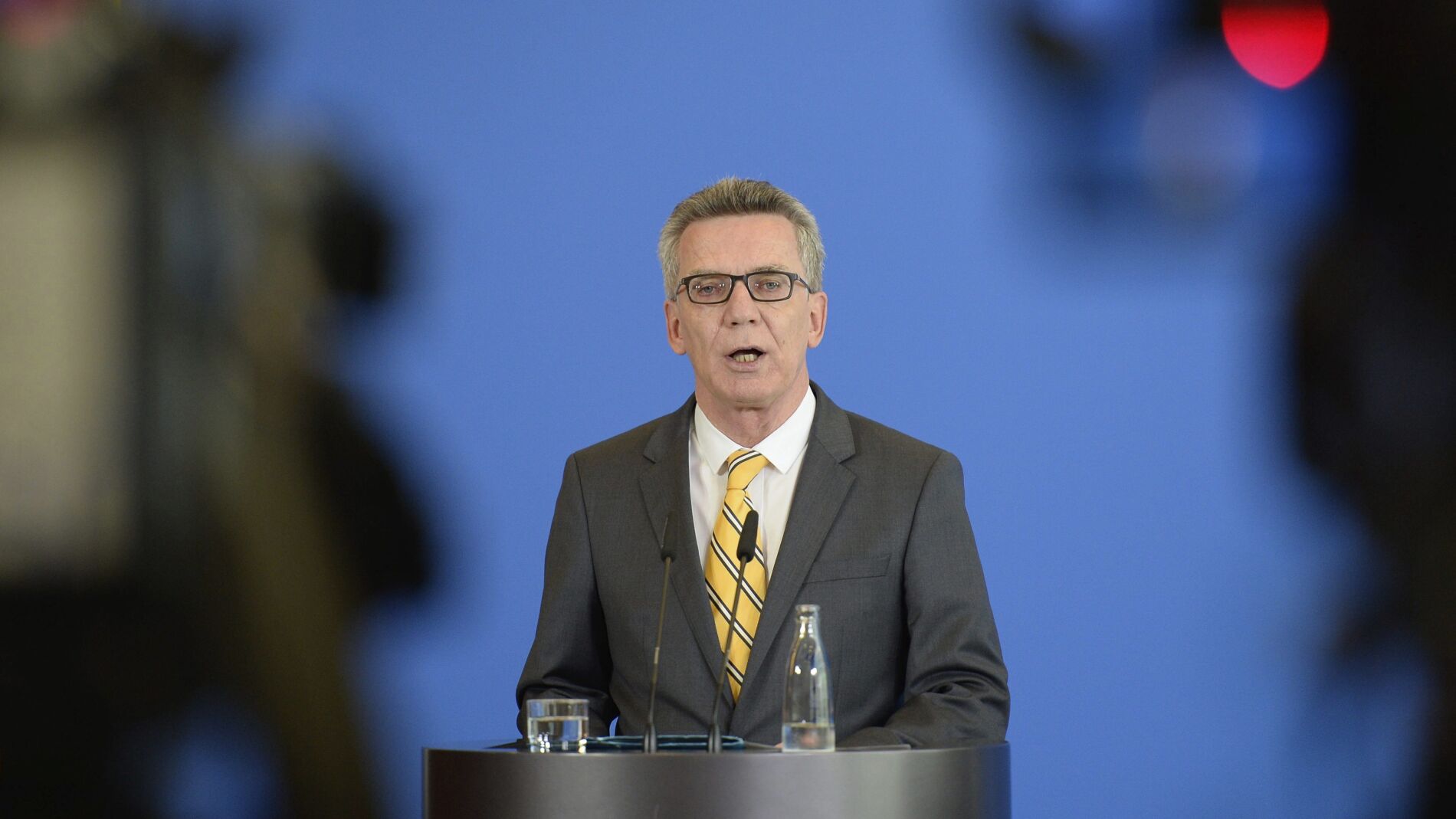 El ministro alem&aacute;n de Interior, Thomas de Maizi&egrave;re