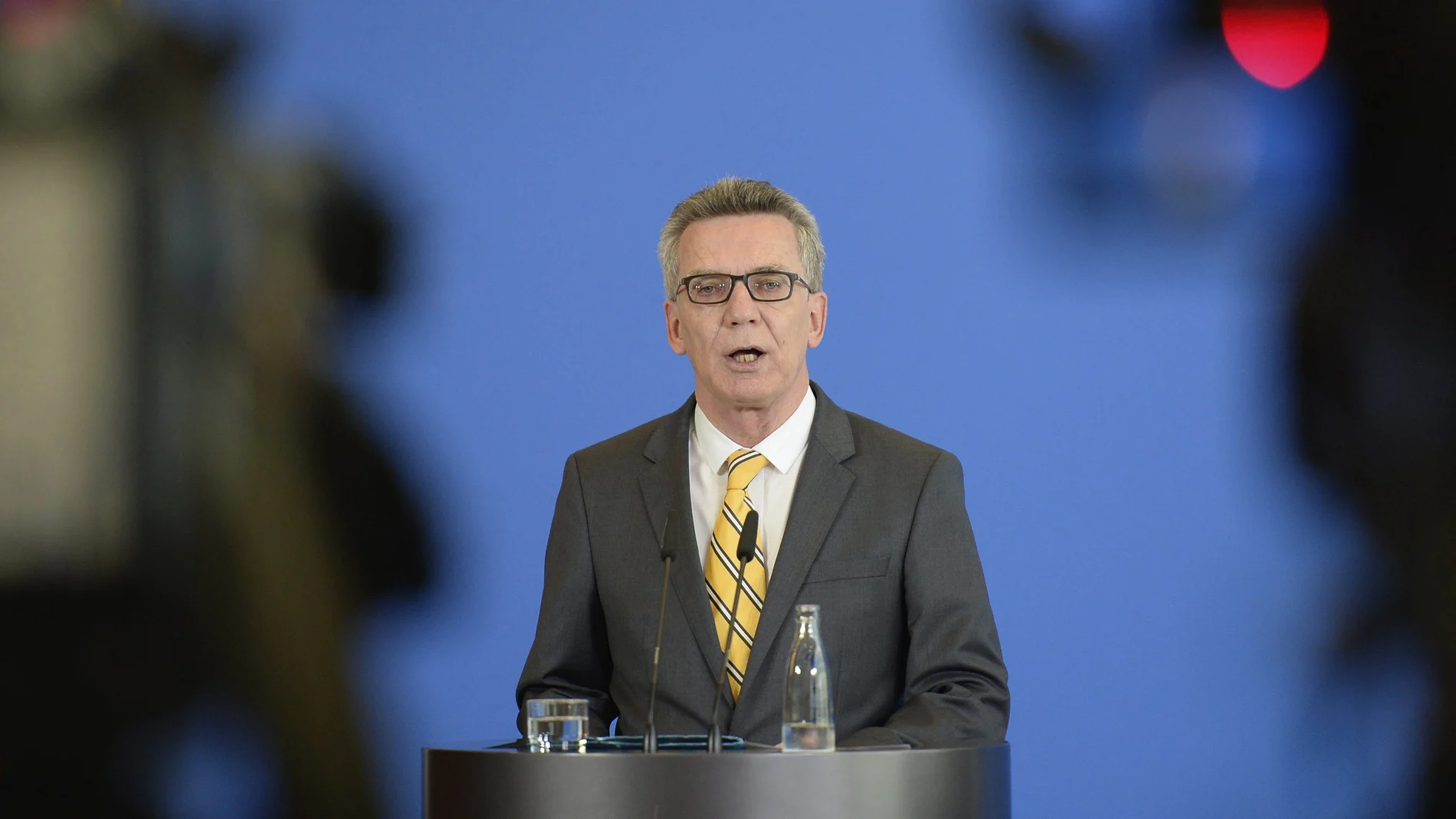 El ministro alemán de Interior, Thomas de Maizière El ministro alemán de Interior, Thomas de Maizière