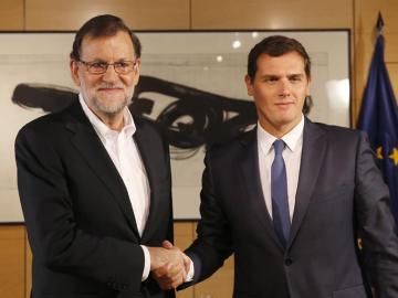 Reunión entre Rajoy y Rivera