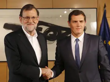Reunión entre Rajoy y Rivera Reunión entre Rajoy y Rivera