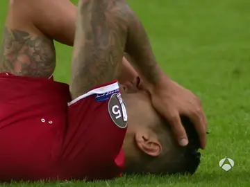 Vitolo se lemanta tras la derrota Vitolo se lemanta tras la derrota