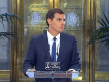 Albert Rivera en rueda de prensa