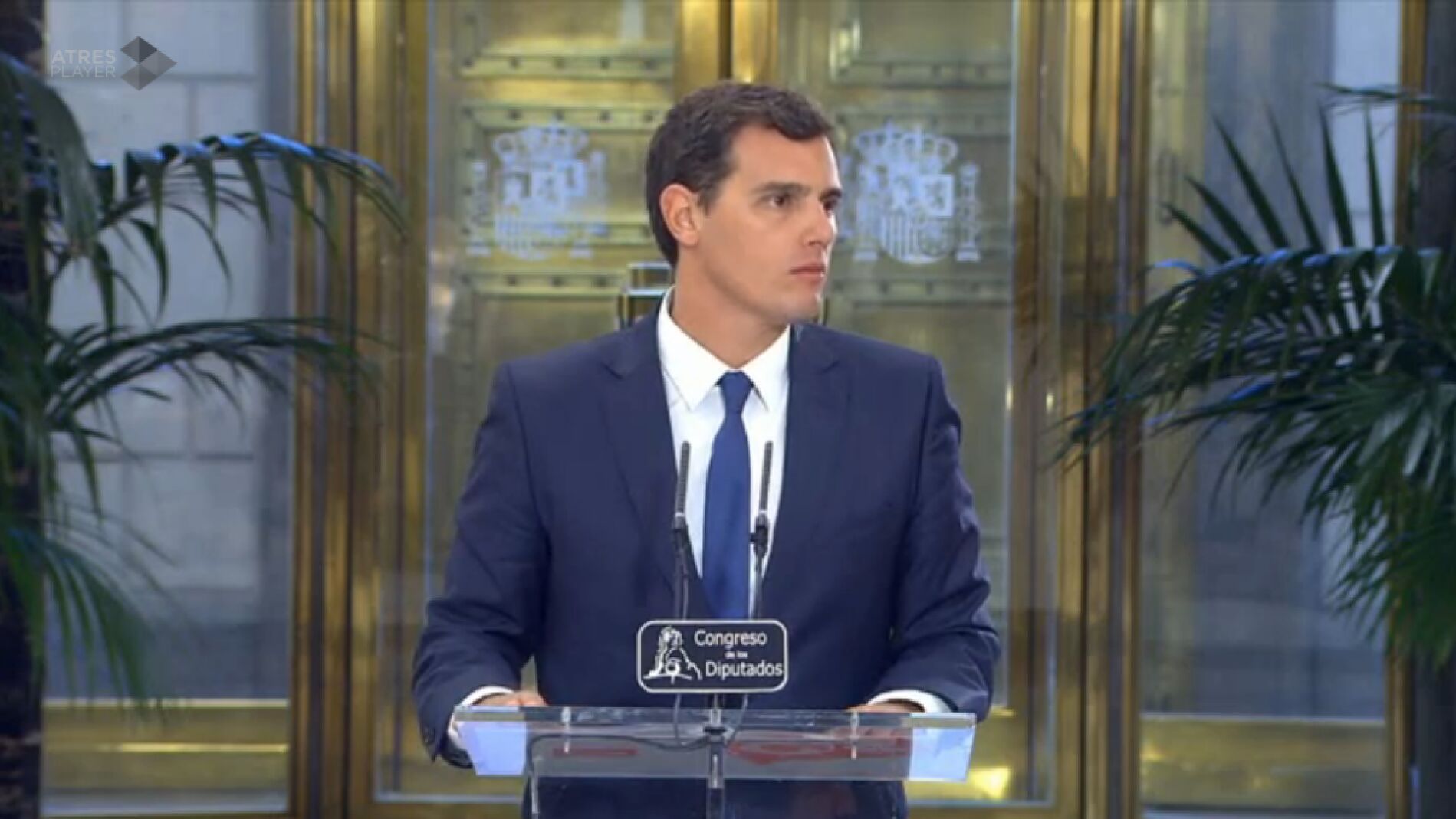 Albert Rivera en rueda de prensa