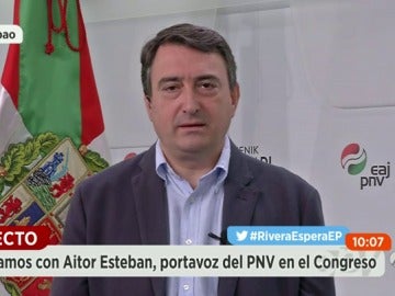 Aitor Esteban, portavoz del PNV en el Congreso Aitor Esteban, portavoz del PNV en el Congreso