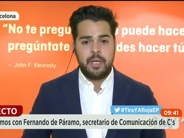 Frame 288.164566 de: Fernando de Páramo (C's): "La nueva política consiste en cambiar las cosas y no en mirar desde la barrera, como Podemos" Frame 288.164566 de: Fernando de Páramo (C's): "La nueva política consiste en cambiar las cosas y no en mirar desde la barrera, como Podemos"