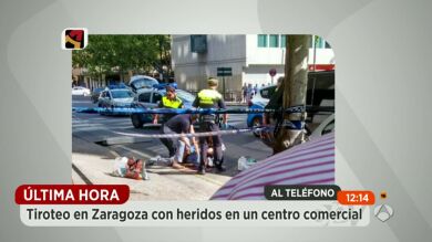 Un hombre tirotea a su mujer y se dispara a si mismo en un centro comercial de Zaragoza