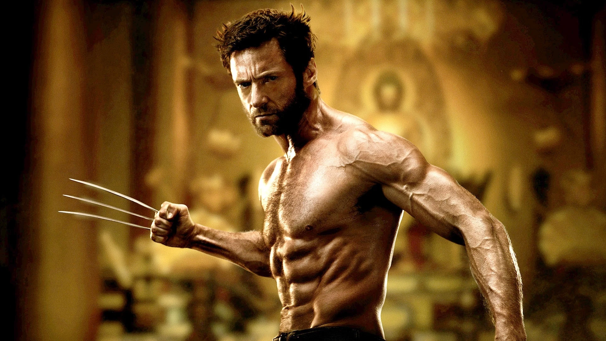 Hugh Jackman caracterizado como Lobezno Hugh Jackman caracterizado como Lobezno