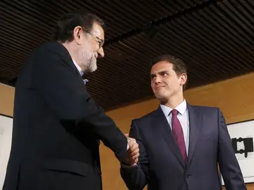 Mariano Rajoy y Albert Rivera, reunidos en el Congreso Mariano Rajoy y Albert Rivera, reunidos en el Congreso