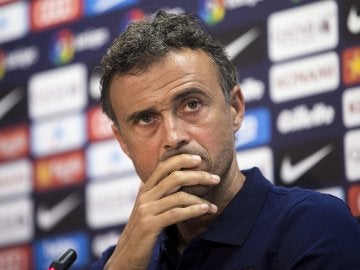 Luis Enrique, en rueda de prensa