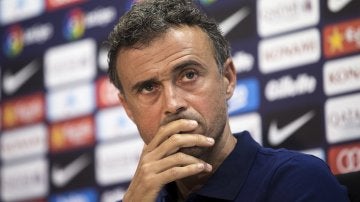 Luis Enrique, en rueda de prensa