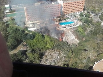 hotel donde han sido desalojadas 800 personas por un incendio