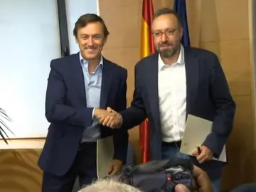 Los portavoces del PP y de Ciudadanos en el Congreso, Rafael Hernando y Juan Carlos Girauta Los portavoces del PP y de Ciudadanos en el Congreso, Rafael Hernando y Juan Carlos Girauta