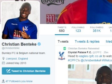 Benteke, 'jugador' del Burnley Benteke, 'jugador' del Burnley