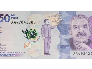 Billete de Gabriel García Márquez Billete de Gabriel García Márquez