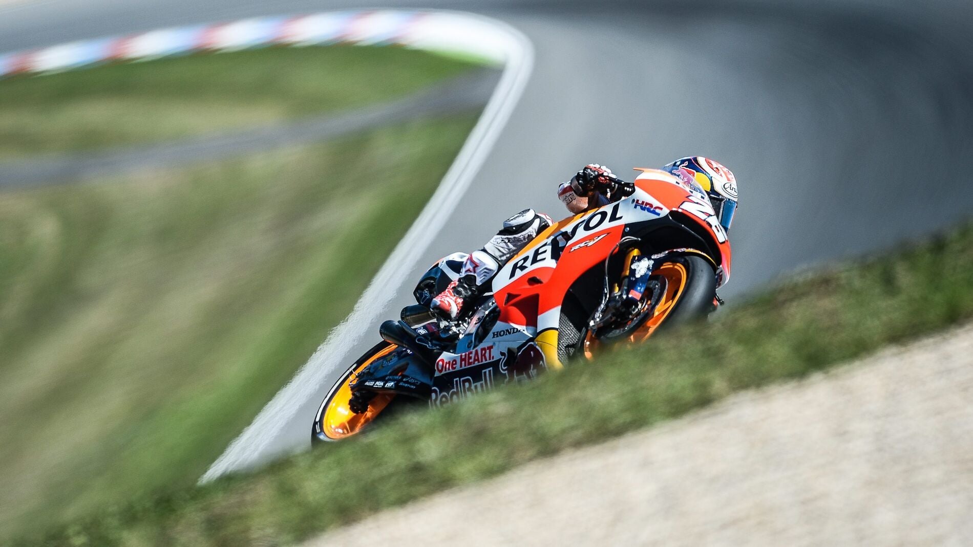 Marc M&aacute;rquez, durante el GP de Brno