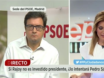 Frame 411.266248 de: El portavoz socialista en el Senado, Óscar López:"no se baraja un gobierno progresista, es el momento de Rajoy"