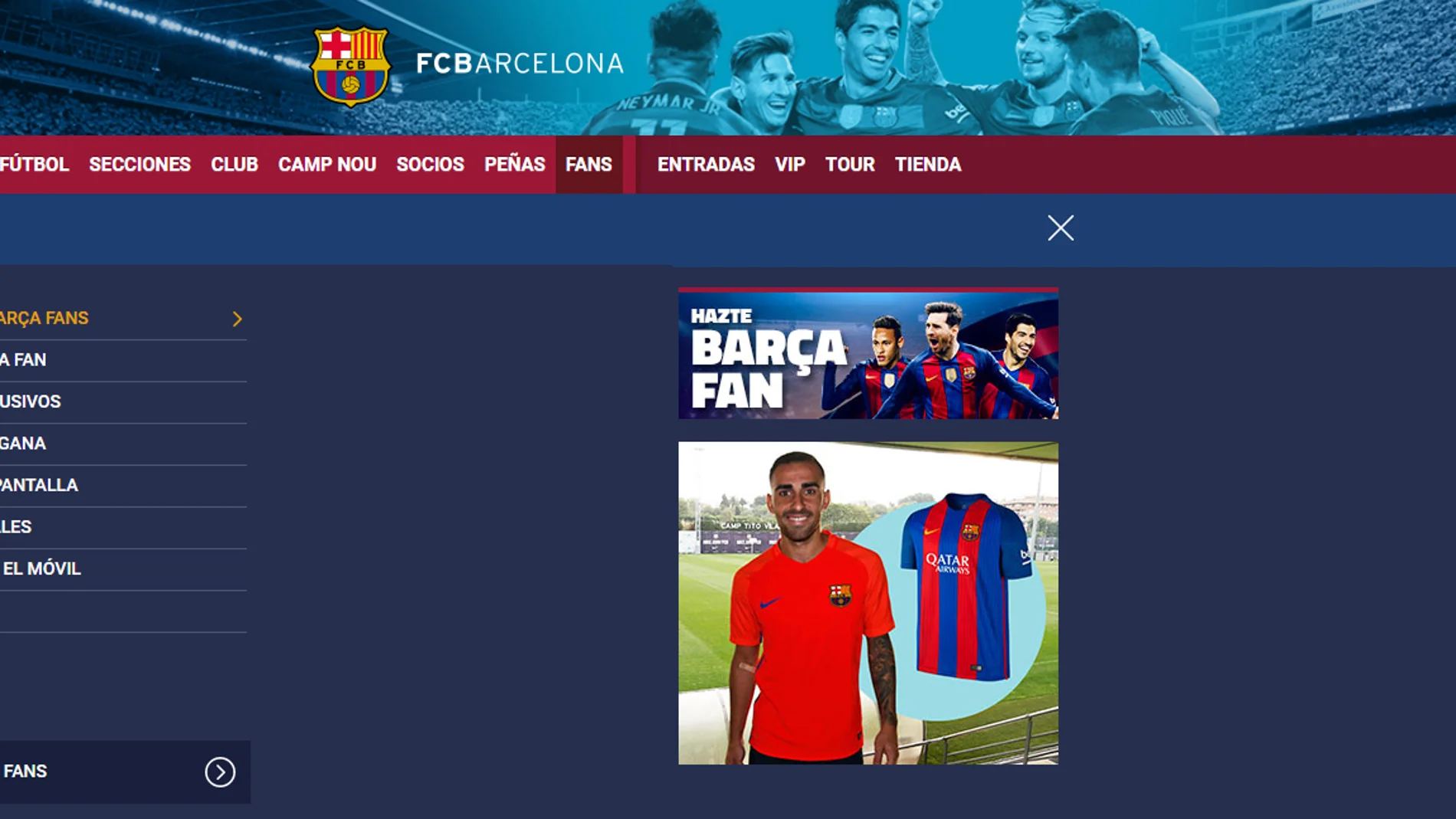 Alcácer, con la camiseta del Barcelona en la web del club Alcácer, con la camiseta del Barcelona en la web del club
