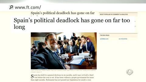 Frame 154.425547 de: El Financial Times considera de demasiado largo el estancamiento en Espa&ntilde;a y advierte que "lo peor est&aacute; por llegar"