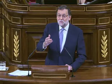 Rajoy en la sesión de investidura Rajoy en la sesión de investidura
