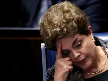 La presidenta suspendida de Brasil, Dilma Rousseff, se enfrenta a una amplia mayoría del Senado ante su posible destituición La presidenta suspendida de Brasil, Dilma Rousseff, se enfrenta a una amplia mayoría del Senado ante su posible destituición