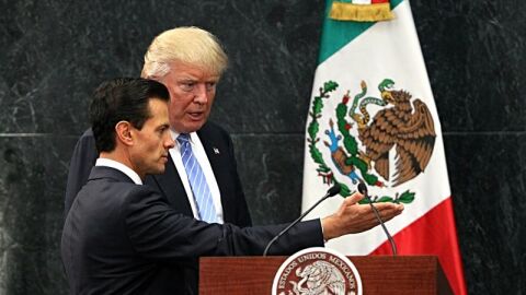 Trump y el presidente de M&eacute;xico