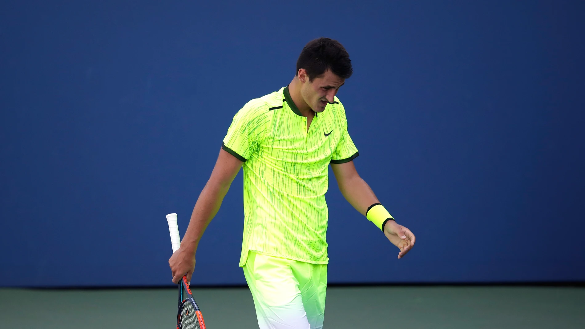 Bernard Tomic explota contra un aficionado en el US Open. Bernard Tomic explota contra un aficionado en el US Open.