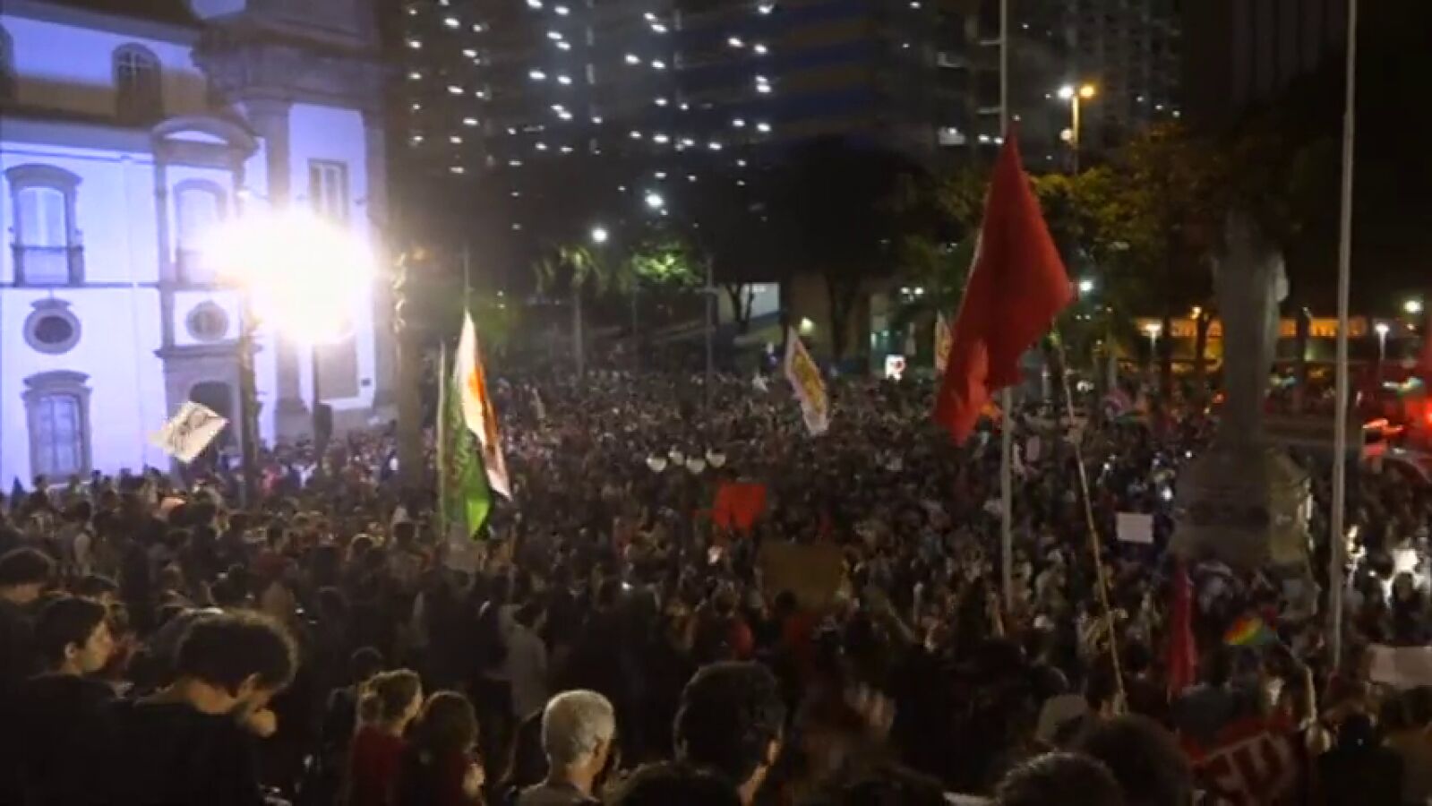 Protestas a favor y en contra de la destitución de Dilma Rousseff
