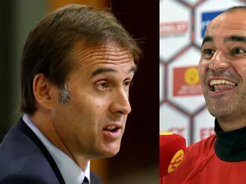 Julen Lopetegui y Roberto Martínez Julen Lopetegui y Roberto Martínez