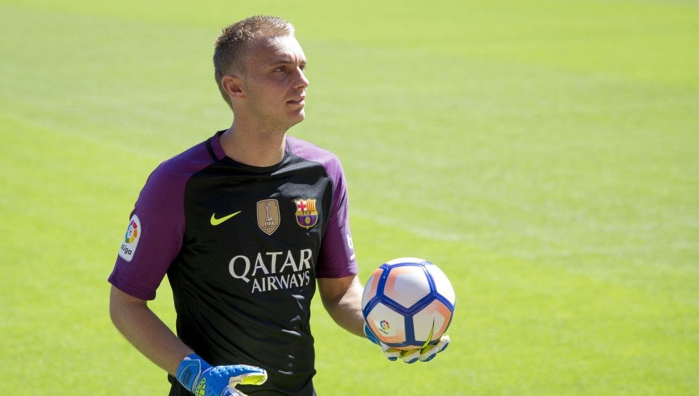 Jasper Cillessen, con la elástica blaugrana