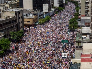 Manifestación en Caracas