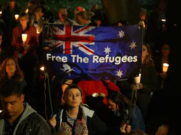 Concentración a favor de los refugiados Concentración a favor de los refugiados