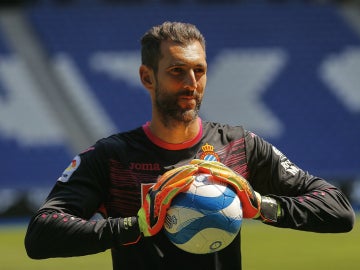 Diego López, con los colores del Espanyol