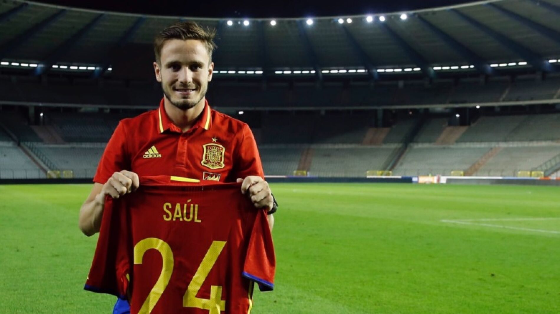 S&aacute;ul, feliz por su debut con la selecci&oacute;n espa&ntilde;ola.