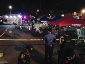 Lugar de la explosión en Davao