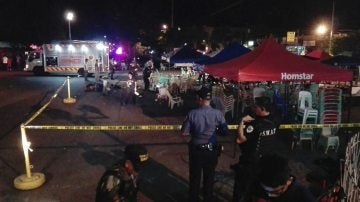 Lugar de la explosión en Davao