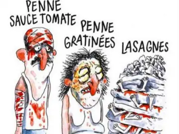 Viñeta de Charlie Hebdo sobre el seísmo en Italia Viñeta de Charlie Hebdo sobre el seísmo en Italia