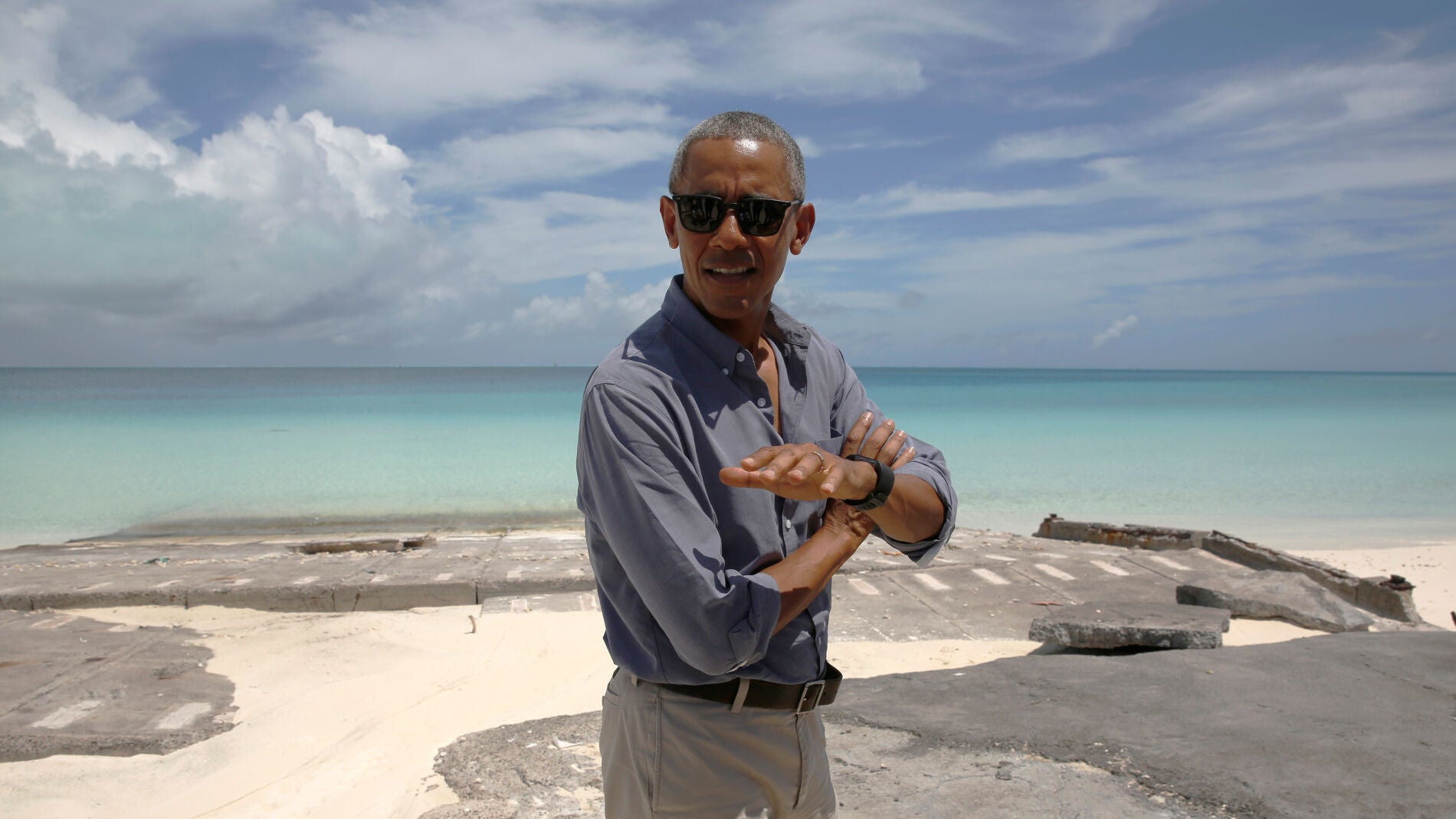  Barack Obama, durante su visita a Papahanaumokuakea.