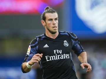 Bale, en un partido con el Real Madrid