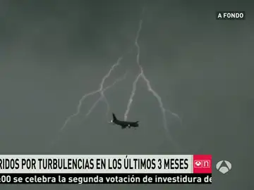 Avión en plenas turbulencias Avión en plenas turbulencias