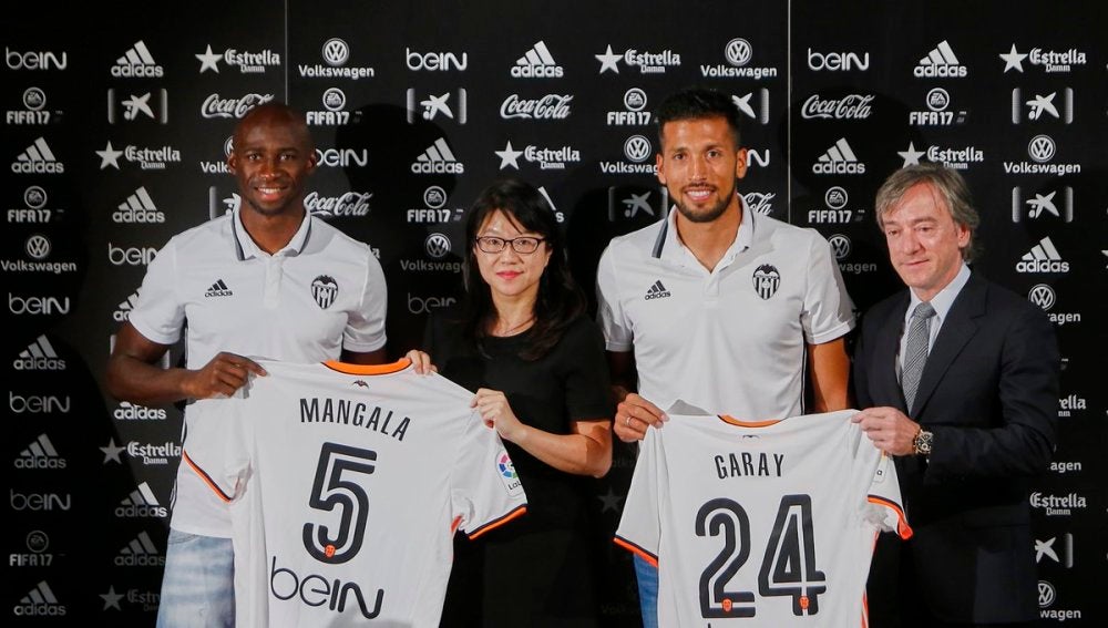 Layhoon, con Mangala, Garay y Pitarch