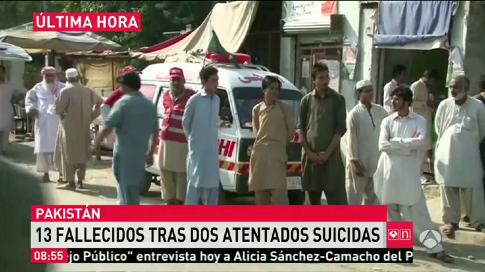 Mueren once personas y 40 resultan heridas en un atentado suicida ante un tribunal de Pakistán