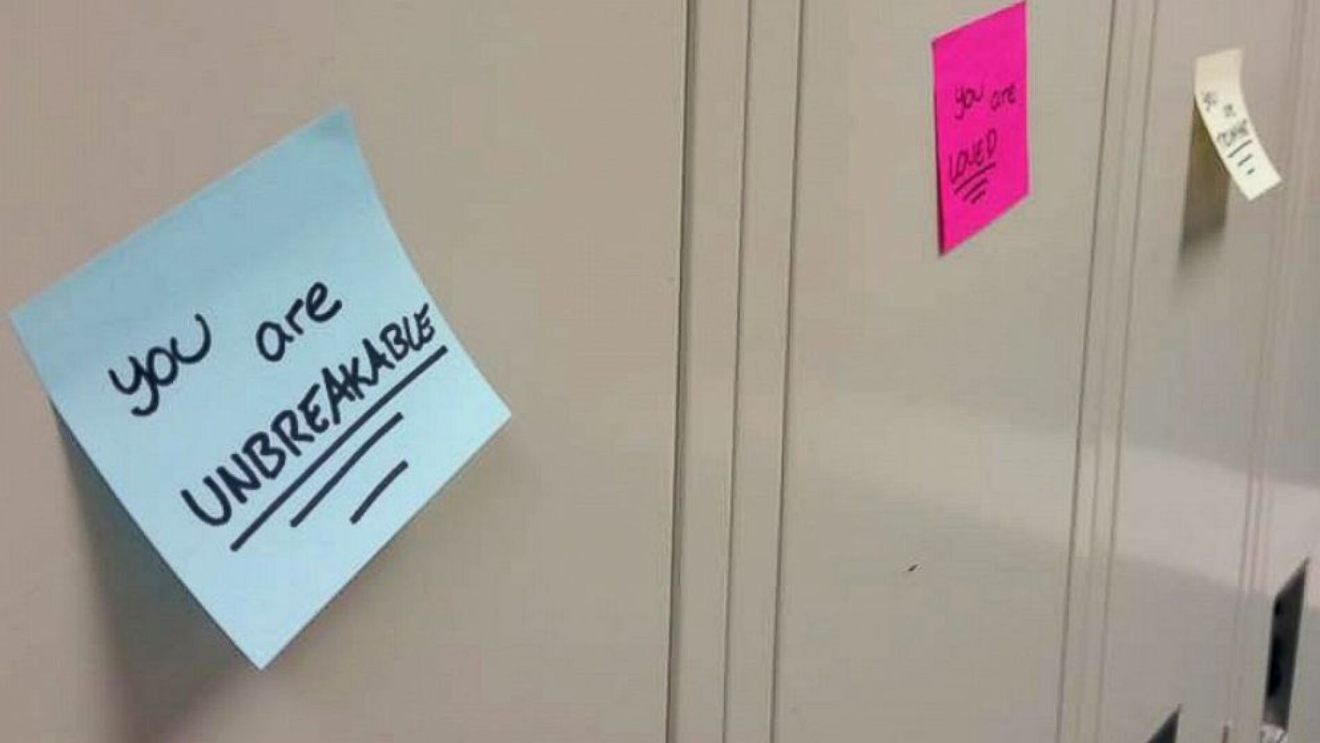 Mensajes de &aacute;nimo en el Mason City Schools