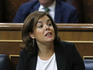 Soraya Sánz de Santamaría en el Congreso
